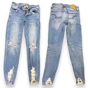 American Eagle Mid Rise Next Level Stretch Jegging Jean Size 2